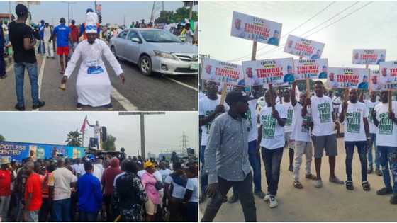Just in: Photos emerge as Tinubu’s supporters hold rally in Lagos