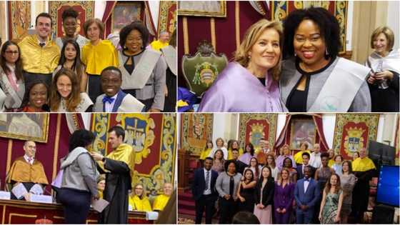 Meet Nigerian genius who graduated with distinction from 4 European universities (photos)