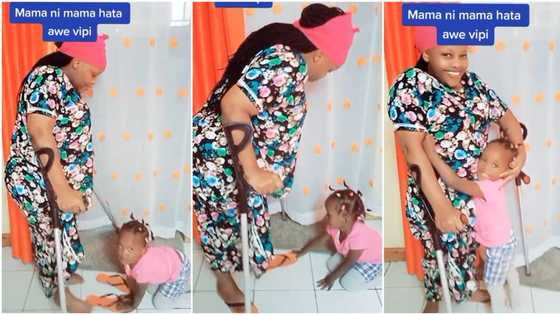 "You are amazing": Little girl helps her disabled mother to wear her slippers, viral video melts hearts