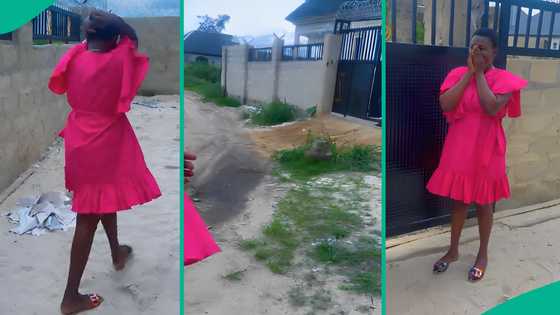 After hiding it for long, man shows wife house he built, video captures her emotional reaction