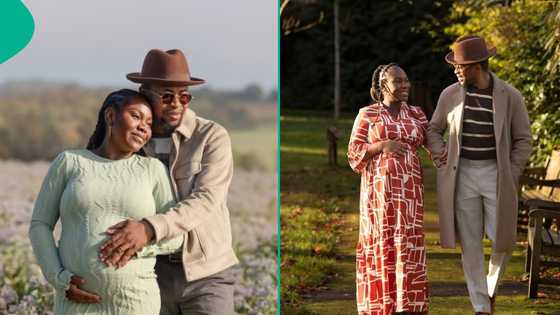 Solomon Buchi marks 2nd wedding anniversary with photos of heavily pregnant wife: “Congratulations”