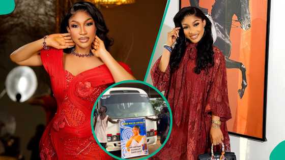 Tonto Dikeh: Fan Organises Free Buses in Abuja in Commemoration of Actress's Birthday, She Reacts