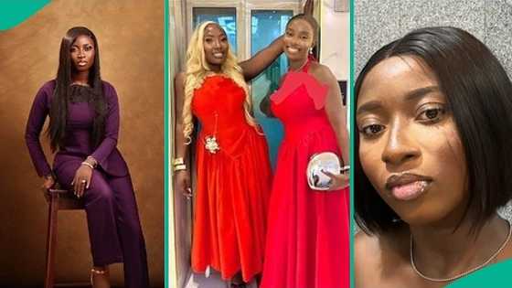 Lady takes photos with stranger who coincidentally wore same outfit with her, people react