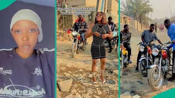 Okada riders force lady to dance after blocking her on main road, video gets attention online