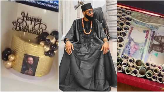 BBNaija's Tochi gets money box, cake, romantic notes, others from girlfriend on his birthday, Nigerians react