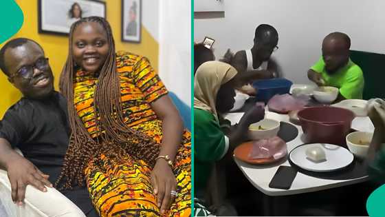 Nkubi shares video of family members having meal together: "His wife deserves national honour"
