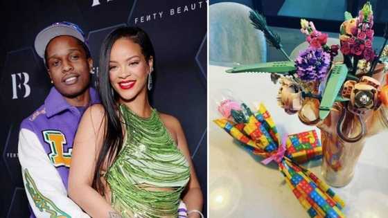 Flowers that will last forever: Fans react to Rihanna's Lego block Valentine's Day flowers