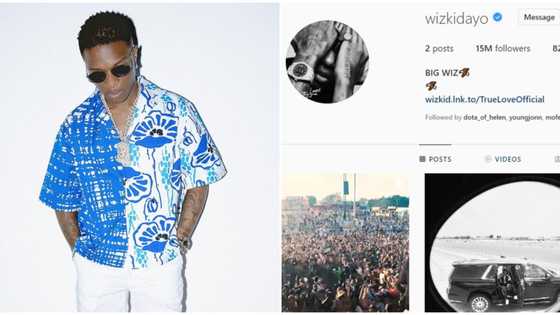 Singer Wizkid stirs reactions as he deletes bulk of his Instagram posts, leaves two