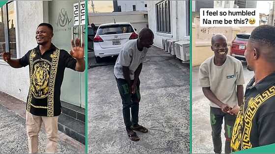 Fish pie seller Alex Evalsam gets emotional as man prostrates for him in viral video