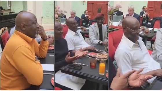 Fresh video as Melaye taunts FFK, eats with Atiku in European restaurant