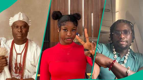 Ooni of Ife exposes King Mitchy over claim of getting WhatsApp message from him: "Time to sue her"