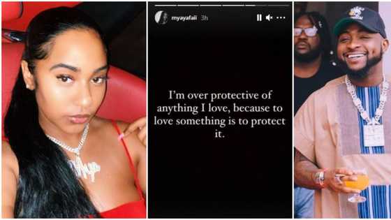 I’m over protective of anything I love, Davido’s alleged girlfriend Mya Yafaii says