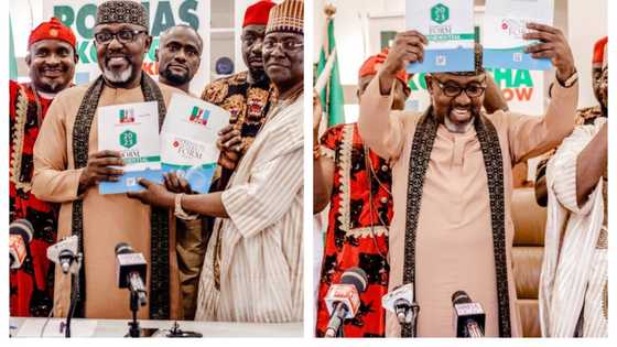 Yanzun nan: Sanatan APC Okorocha ya karbi fom din takarar shugaban kasa a zaben 2023