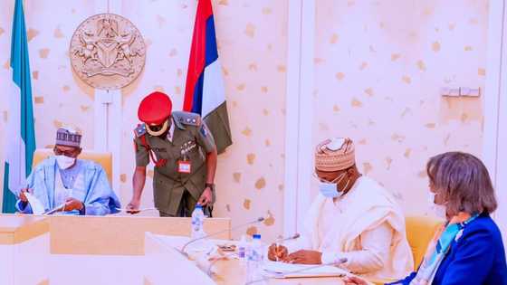 After meeting INEC chairman, President Buhari speaks on alleged 3rd term plans