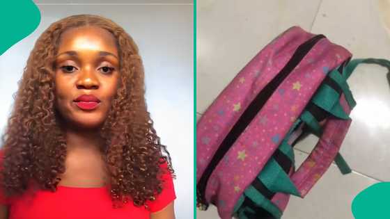 Nigerian mother shares what she found after opening her daughter's school bag, video causes buzz