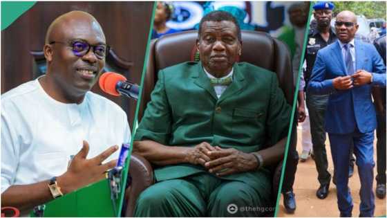 Just In: Pastor Adeboye watches as Gov Fubara confesses his source of promotion amid rift with Wike
