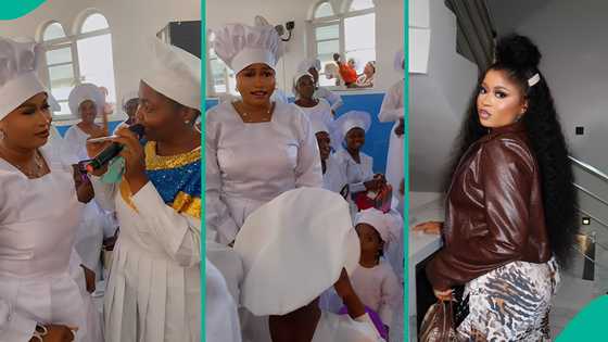Woman who attends Cele church shows how BBNaija winner Imisi behaved when she came for thanksgiving