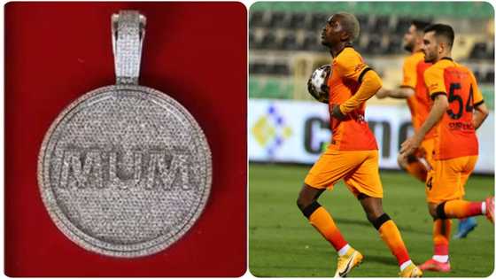 Super Eagles star pays touching tribute to late mum as he splashes millions on diamond-crested jewellery