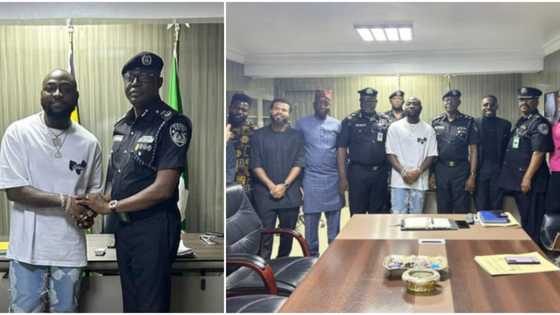 “Nobody should be scared”: Davido visits commissioner of police ahead of Lagos concert, photos, videos trend