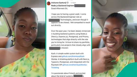 "Absolute banger" Nigerian lady gets job interview after role closed, shows how she did it