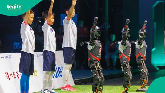 AI-controlled robots compete in China’s first humanoid soccer league in Beijing
