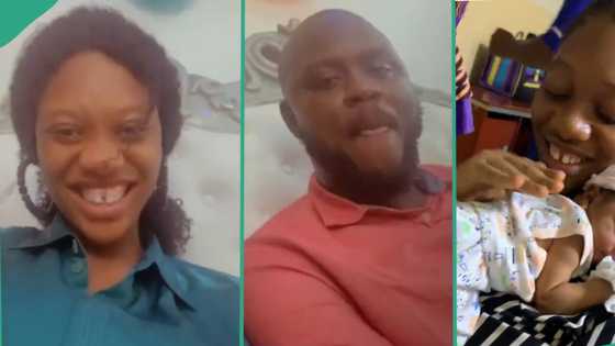 "I only asked him to unzip my dress": Lady shares funny pregnancy story, welcomes baby with her man