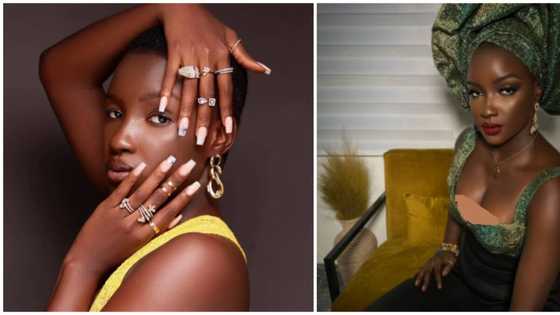 African beauty redefined: BBNaija Saskay gives fans a touch of African elegance in new ensemble