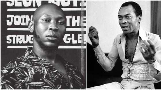 “Dad used to give me frowning lessons”: Seun Kuti shares fun fact on how Fela made him stop smiling too much