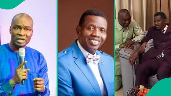Apostle Selman's reaction trends as Pastor Adeboye asks him to sit beside him: "On my kneels is ok"