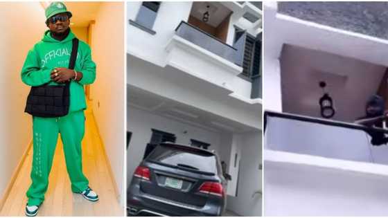 Where una dey see this money? Reactions as Kogbagidi reportedly buys new mansion, video goes viral