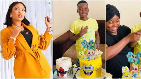 Tonto Dikeh set to sponsor little boy's education after his mother asked actress for birthday cake