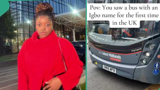 UK-based Nigerian lady sees luxurious bus which has Igbo name, records video and posts on TikTok