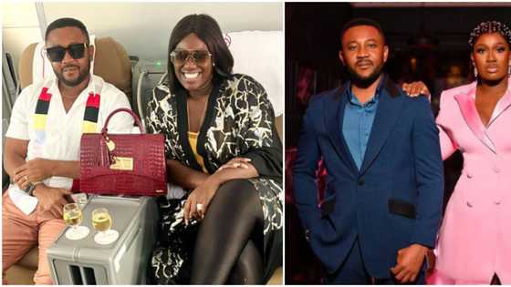 "Honeymoon O'clock": Real Warri Pikin shares pic as she and hubby fly overseas after a lavish wedding, fans gush