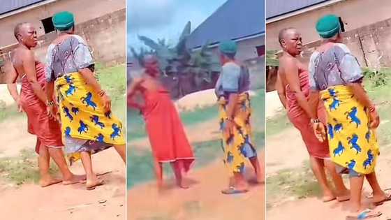 "Them too like amebo": 2 old women enjoy sweet gist on the road, video causes buzz online
