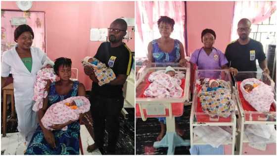 After 11 years of marriage, woman gives birth to triplets in Bayelsa, tells wives to only trust God