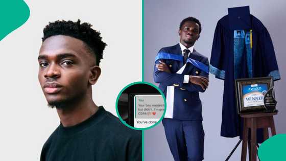 Lagos State University graduate who wrote JAMB twice bags second class upper leaks chat with dad