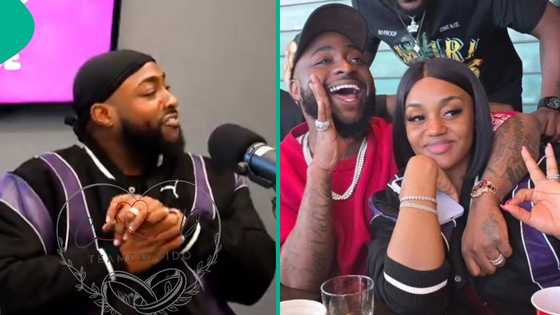 "Chioma has been my girl for 12 years": Davido gives shout-out to wife, blushes in viral video