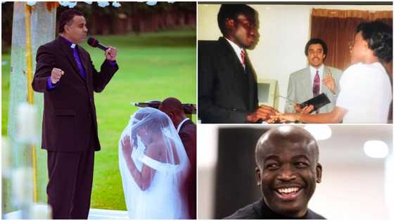 Pastor officiates wedding for father and daughter 27 years apart, man shares throwback photo