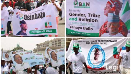 APC convention: Osinbajo, Emefiele, Umahi presidential banners flood Eagle Square