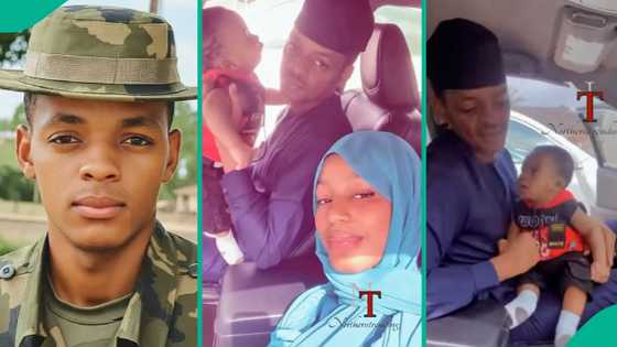 "Is he married?" Naval Officer Yerima spotted in car with a woman and baby, video sparks speculation