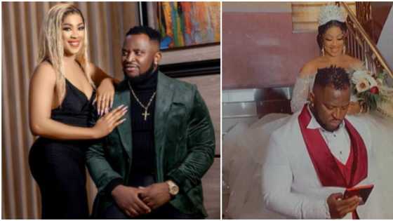 Actress Amarachi Igidimbah looks like a real life barbie in stunning wedding dress as she ties the knot