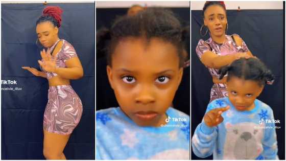 "Heaven is far from this girl": Kid blocks camera as curvy sister gets set to whine waist gently, men complain
