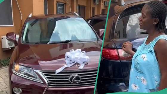 Nigerian husband gifts wife with car after childbirth