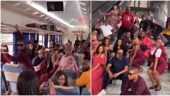 RMD sits on the floor, refuses to stress knees as Alexx Ekubo, other Nollywood stars join 'Drop It' challenge