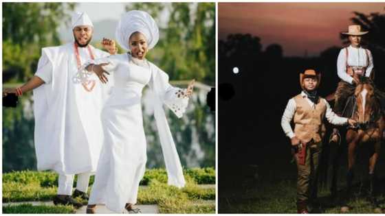 From western to traditional: Deborah Enenche announces engagement with stylish prewedding shoot