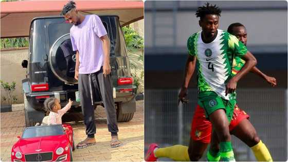 Super Eagles star envies 1-year-old daughter who was gifted an expensive Bentley car