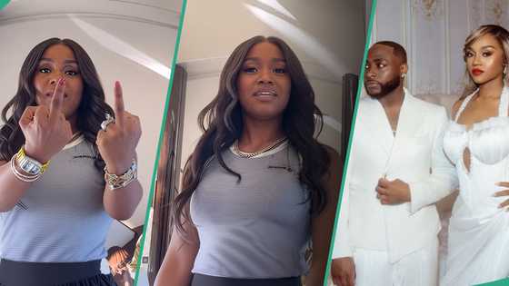 Davido’s Chioma shows off rare side as she scolds someone videoing her in her husband’s private jet