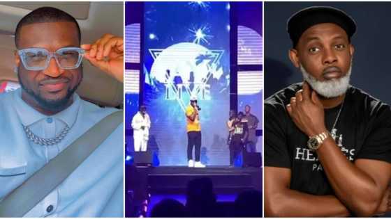 Peter Okoye of Psquare stuns many as he gifts physically-challenged comedian N1m at AY Live show, video trends