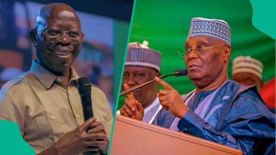 'Ka rubuta littafin sauya sheka,' Oshiomole ya tsokano Atiku kan yawan canza jam'iyyu