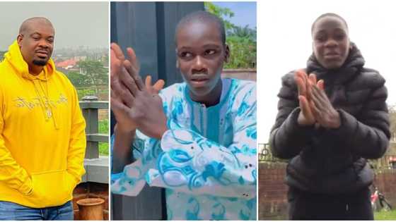 Work hard, forget shady things, respect ladies: Don Jazzy advises young skit maker who just landed in UK
